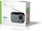 FM-Radio - Draagbaar Model - AM / FM - Batterij Gevoed / Netvoeding - Analoog - 1.8 W - Zwart-Wit Scherm - Koptelefoonoutput - Handgreep - Grijs / Zwart