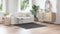 vidaXL - Shaggy - Tapijt - met - Latex - Onderkant - Donkergrijs - 160x160 - cm