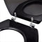 vidaXL - Toiletbrillen - met - deksels - 2 - st - MDF - zwart