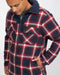 Life Line Peter Gevoerde Flanel Vest Heren Zwart/rood/wit Maat M