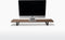 Oakywood Desk Shelf - Massief Walnoot / Zwart - Echt Hout Dual Monitor Standaard Beeldschermverhoger Clean Desk Ergonomisch Stijlvol