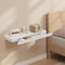 Woltu Wandplank met Lade - Zwevende Wandplank - Wit MDF - 80 x 5 x 25 cm