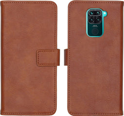 iMoshion Hoesje Geschikt voor Xiaomi Redmi Note 9 Hoesje Met Pasjeshouder - iMoshion Luxe Bookcase - Bruin