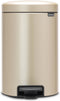 Brabantia NewIcon Prullenbak - 12 liter - Pedaalemmer - Metallic Gold