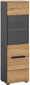 Furnilux Canu - Vitrinekast - Staand-hangend - 33x36x125cm - Bruin