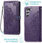 iMoshion Hoesje Geschikt voor Samsung Galaxy S21 FE Hoesje Met Pasjeshouder - iMoshion Mandala Bookcase - Paars