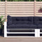 vidaXL - Palletkussens - 3 - st - ruitpatroon - stof - zwart