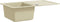 vidaXL - Gootsteen - enkele - bak - graniet - beige