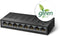 TP-Link LS1008G - Unmanaged Switch - 8x 1Gbps Ethernet - Jumbo Frames (16.000Bytes) - 16Gbps Bandbreedte