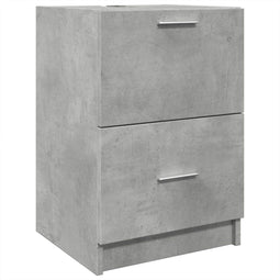 vidaXL - Wastafelkast - 40x37x59 - cm - bewerkt - hout - betongrijs