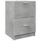 vidaXL - Wastafelkast - 40x37x59 - cm - bewerkt - hout - betongrijs