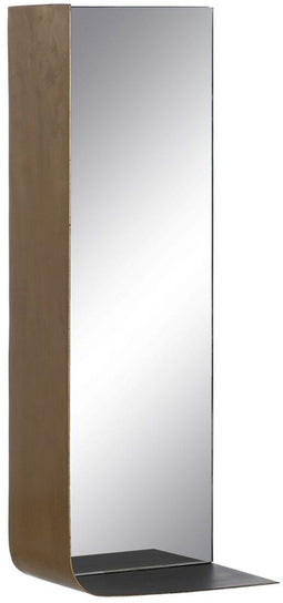 Wandspiegel Zwart Gouden 20 x 12 x 50 cm