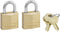 MasterLock 120EURD - Hangsloten - 20mm massief koper - set van 2