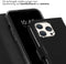 Selencia iPhone 15 Pro - Echt Lederen Bookcase - 3 Pashouders - Zwart