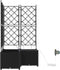vidaXL - Tuinplantenbakken - met - waterirrigatiesysteem - - - 3 - stuks - - - Zwart
