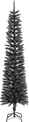 vidaXL - Kunstkerstboom - met - standaard - smal - 240 - cm - PVC - groen