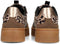 POSH by Poelman LILLY - Dames sneakers - Panterprint - Bruin