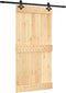vidaXL - Schuifdeur - met - beslag - 100x210 - cm - massief - grenenhout
