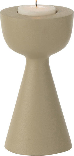 J-Line kaarshouder Kegel - alumunium - ivoor - small