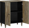 vidaXL - Dressoir - 60x33,5x75 - cm - massief - mangohout - lichtgrijs