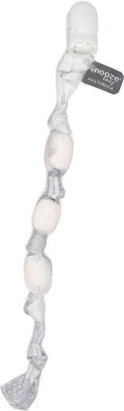Snoozebaby Speenkoord - Fopspeenkoord - 15 cm - Wit - Star White