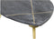 HSM Collection Salontafel Marseille - 90x60x36 cm - Zwart/goud - Marmer/metaal