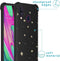 iMoshion Hoesje Geschikt voor Samsung Galaxy A40 Hoesje Met Koord - iMoshion Design Hoesje met Koord - Goud / Zwart / Stars Gold