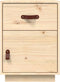 vidaXL - Nachtkastje - 40x34x55 - cm - massief - grenenhout
