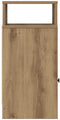 vidaXL - Nachtkastjes - 2 - st - met - lade - 25x31x66 - cm - artisanaal - eikenkleurig