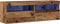 vidaXL - TV - Wandkasten - met - LED - Verlichting - 2 - stuks - Oud - Hout - 60x30x40 - cm