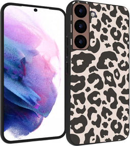 iMoshion Hoesje Geschikt voor Samsung Galaxy S22 Hoesje Siliconen - iMoshion Design hoesje - Zwart / Leopard