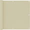 vidaXL - Balkonscherm - 90x300 - cm - oxford - stof - crème