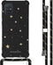 iMoshion Hoesje Geschikt voor Samsung Galaxy A71 Hoesje Met Koord - iMoshion Design Hoesje met Koord - Goud / Zwart / Stars Gold