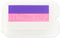 Snazaroo 3-Colour Split Cake 28g - Splitcake - Bloemen - Paars Roze Wit