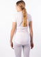 Avento Thermoshirt - Korte Mouw - Dames - Drop-needle techniek - Wit - Maat 36