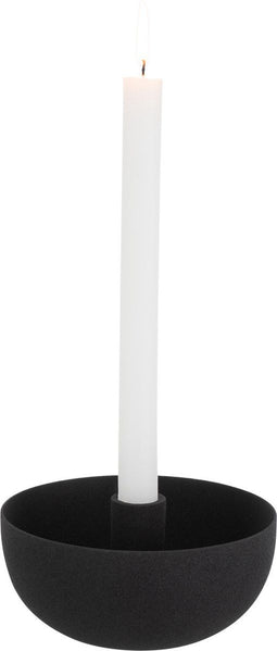 J-Line kaarshouder Kom - ijzer - zwart - large - 2 stuks