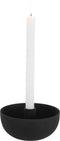 J-Line kaarshouder Kom - ijzer - zwart - large - 2 stuks