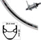 Rigida Achterwiel X-plorer 26 X 1.75 Inch Terugtraprem Zilver