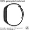 iMoshion Bandje Geschikt voor Fitbit Charge 3 / 4 - iMoshion Siliconen sport band ronde drukknoop zonder pinnetje - Zwart