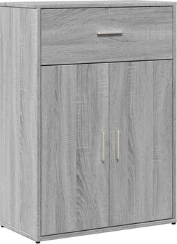 vidaXL - Dressoir - 60x30x84 - cm - bewerkt - hout - grijs - sonoma - eikenkleurig