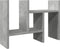 Bureau organiser 34,5x15,5x35,5 cm bewerkt hout betongrijs