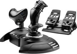 Thrustmaster T.Flight Full Kit X - Flight Stick met Throttle en Roerpedalen - Plug-and-Play - Zwart