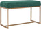 vidaXL - Bankje - Fluweel - 80 cm - Groen