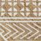 vidaXL - Vloerkleed - handgemaakt - met - witte - print - 150 - cm - jute