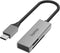 Hama 00200131 - Geheugenkaartlezer - USB-C 5 Gbps - Zilver