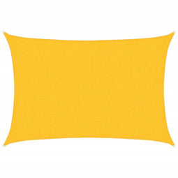 vidaXL - Zonnezeil - 160 - g/m² - rechthoekig - 2x3 - m - HDPE - geel