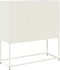 vidaXL - Dressoir - 100,5x39x107 - cm - koudgewalst - staal - wit