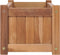 vidaXL - Plantenbak - verhoogd - 100x30x25 - cm - massief - teakhout