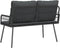 vidaXL - Tuinbank - Zwart - 114x64x78 - cm - Poly - Rattan
