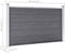 vidaXL - Schutting - 699x106 - cm - HKC - grijs